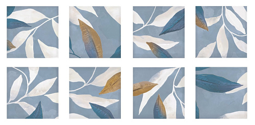 Керамическая плитка ElettoCeramica Wood LeavesBlue_15*15 купить недорого в интернет-магазине Керамос