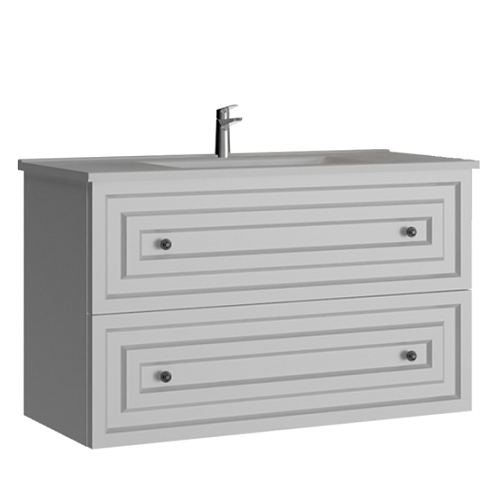 Тумба Creavit RY0100.42.MGR+RY100.00.KW Rayas с раковиной 100х55 см, с гранитной столешницой, серый матовый купить недорого в интернет-магазине Керамос Тумба Creavit RY0100.42.MGR+RY100.00.KW Rayas с раковиной 100х55 см, с гранитной столешницой, серый матовый купить недорого в интернет-магазине Керамос