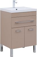 Тумба с раковиной Aquanet 00308386 Верона, 58х48 см, коричневая Тумба с раковиной Aquanet 00308386 Верона, 58х48 см, коричневая