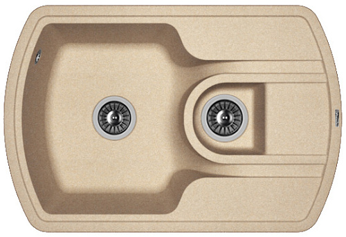 Мойка для кухни Florentina 20.200.D0760.107 Нире 76х51 см, с крылом, песочная Мойка для кухни Florentina 20.200.D0760.107 Нире 76х51 см, с крылом, песочная снят с производства