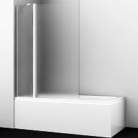 Шторка для ванны WasserKRAFT 48P02-110LM Berkel 48P распашная, матовое стекло
