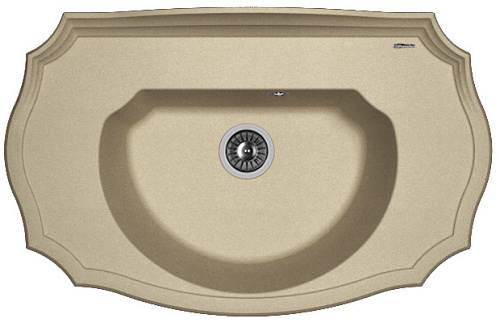 Мойка для кухни Florentina 20.340.D0900.104 Эмилия 90х55 см, с крылом, бежевая снят с производства