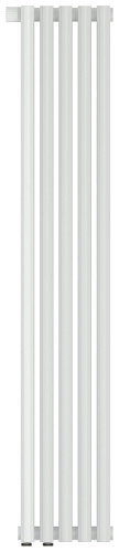 Радиатор Сунержа 12-0310-1205 Эстет-1 отопительный н/ж EU50 левый 1200х225 мм/ 5 секций, белый