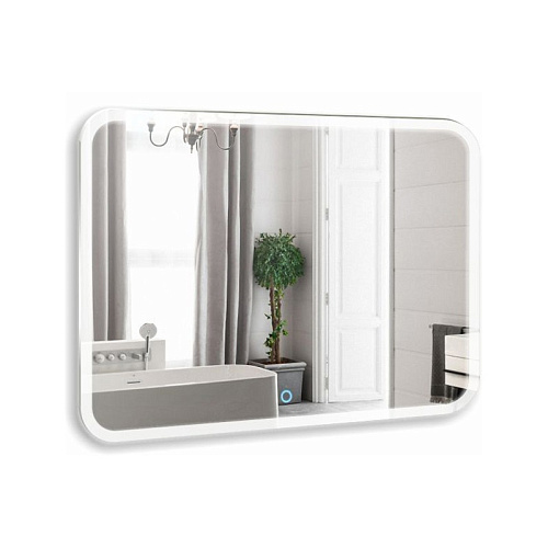 Зеркало Azario ФР-00002225 Стив подвесное, с подсветкой, 120х80 см, белое купить недорого в интернет-магазине Керамос