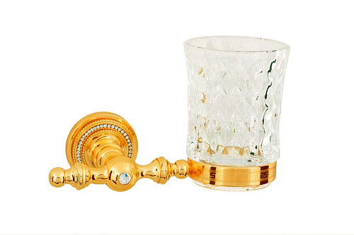 Стакан Boheme 10404 Imperiale для зубных щеток, настенный, золото купить недорого в интернет-магазине Керамос