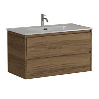 Тумба Sancos LB90ECH Libra под раковину 89х45 см, подвесная, дуб чарльстон Тумба Sancos LB90ECH Libra под раковину 89х45 см, подвесная, дуб чарльстон