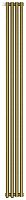 Радиатор Сунержа 05-0310-1804 Эстет-1 отопительный н/ж EU50 левый 1800х180 мм/ 4 секции, состаренная бронза