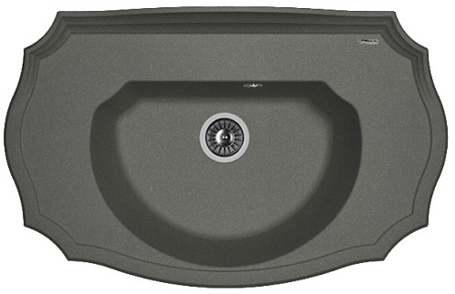 Мойка для кухни Florentina 20.340.D0900.102 Эмилия 90х55 см, с крылом, черная снят с производства