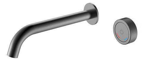 Смеситель автоматический для умывальника BOHEME TECH GUN METAL 158/2-GM