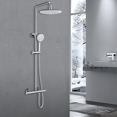 Душевая стойка Vincea VSFS-1D0TCH Desire термостатическая, хром