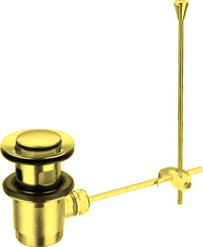 Донный клапан Cezares CZR-SA2-03 с переливом, механический, золото
