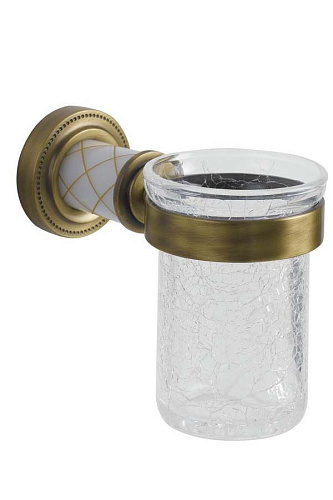 Стакан для зубных щеток Boheme MURANO 10904-W-BR - купить в Санкт-Петербурге, цена на Стакан для зубных щеток Boheme MURANO 10904-W-BR в интернет-магазине Керамос Стакан для зубных щеток Boheme MURANO 10904-W-BR купить недорого в интернет-магазине Керамос