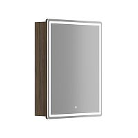 Зеркальный шкаф Sancos MI60ECH Mirror для ванной комнаты 59х74 см, с LED подсветкой, дуб чарльстон Зеркальный шкаф Sancos MI60ECH Mirror для ванной комнаты 59х74 см, с LED подсветкой, дуб чарльстон