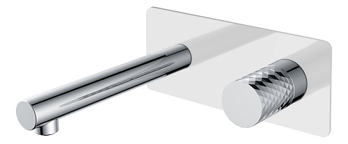 Смеситель Boheme 125-WCR Stick Diamond для раковины, встроенный, белый/хром Смеситель Boheme 125-WCR Stick Diamond для раковины, встроенный, белый/хром