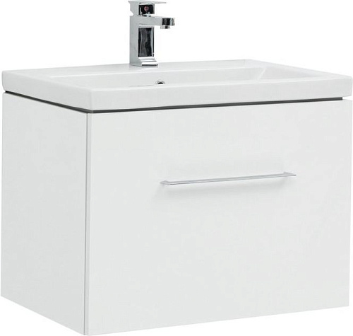 Тумба с раковиной Aquanet 00245863 Порто, 70х45 см, белая снят с производства