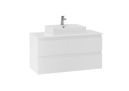 Тумба Creavit AD0100.20 Alinda с раковиной NX 100х44 см, белый купить недорого в интернет-магазине Керамос