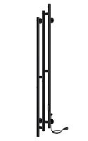 Электрический полотенцесушитель INDIGO LSKE150-17BRRt Sky (electro) 150/17 (скр. монтаж, скрытый провод справа), черный муар