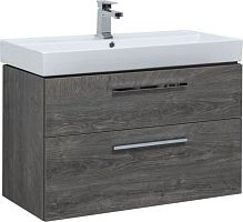 Тумба с раковиной Aquanet 00245257 Nova, 91х46 см, темное дерево Тумба с раковиной Aquanet 00245257 Nova, 91х46 см, темное дерево