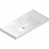 Раковина Kerama Marazzi CU.wb.100 Cubo подвесная/мебельная 100х48 см, белый глянец Раковина Kerama Marazzi CU.wb.100 Cubo подвесная/мебельная 100х48 см, белый глянец