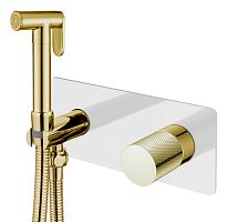 Гигиенический душ Boheme 127-WG.2 Stick Touch со смесителем, белый/золото