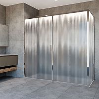 Душевой уголок Vincea VSR-1G28019CH Garda, 190х80 см, профиль хром/стекло шиншилла