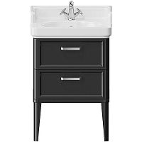 Тумба Kerama Marazzi PO.N.60.2\BLK Pompei под раковину напольная 56х48 см, черный глянец Тумба Kerama Marazzi PO.N.60.2\BLK Pompei под раковину напольная 56х48 см, черный глянец