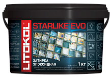 Эпоксидная затирка Litokol Starlike EVO S110 (1кг) Defender Grigio Perla