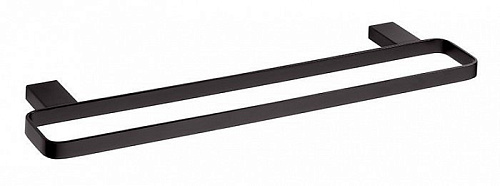Полотенцедержатель Bemeta 135004080 Nero 2.2 см, двойной, черный купить недорого в интернет-магазине Керамос