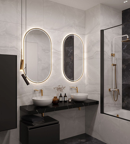 Столешница прямая 161х46х7 Armadi Art FLAT CALACATTA 869-160-CLCT купить недорого в интернет-магазине Керамос