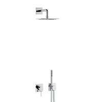 Душевой комплект Keuco 59603010002 Ixmo Sets 4 :однорычажный смеситель на 2 потребителя+ручной душ+шланг 125 см, верхний душ 25 см, хром