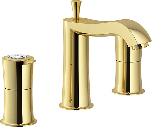 Смеситель Nobili SI98211/1GDP Sofi для раковины, royal gold