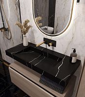 Столешница моноблок 101х45х8 Armadi Art FLAT CALACATTA 859-100-CLCT