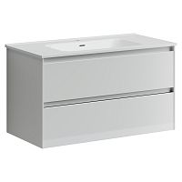 Тумба Sancos CN90W Cento под раковину 89х45 см, подвесная, белый глянец Тумба Sancos CN90W Cento под раковину 89х45 см, подвесная, белый глянец