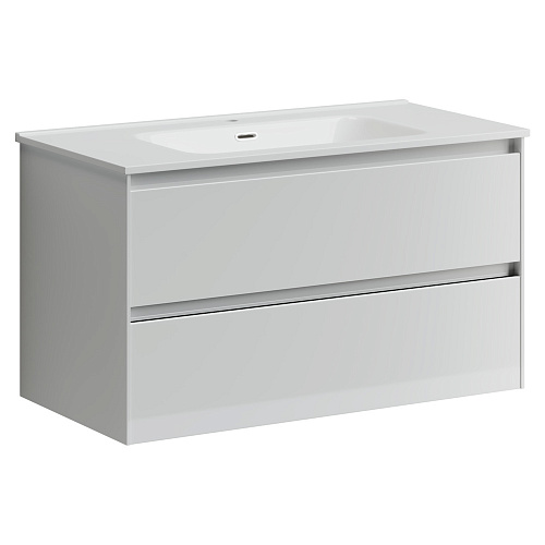 Тумба Sancos CN90W Cento под раковину 89х45 см, подвесная, белый глянец купить недорого в интернет-магазине Керамос Тумба Sancos CN90W Cento под раковину 89х45 см, подвесная, белый глянец купить недорого в интернет-магазине Керамос