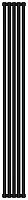Радиатор Сунержа 31-0301-1805 Эстет-1 отопительный н/ж 1800х225 мм/ 5 секций, матовый черный