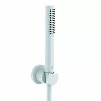 Душевой гарнитур Kludi 2085053-15 Nova Fonte Puristic для ванны 1S, белый матовый