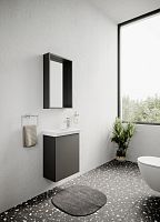 Зеркало Creavit MI1045.00 Mio подвесное 70х43 см, черный