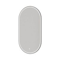 Зеркало овальное с LED подсветкой сенсор антипар 60х110 см Boheme 568-CR рама хром