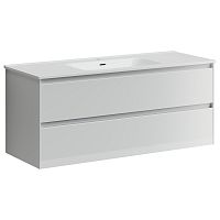 Тумба Sancos CN120-1W Cento под раковину 119х45 см, подвесная, белый глянец Тумба Sancos CN120-1W Cento под раковину 119х45 см, подвесная, белый глянец