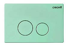 Панель смыва Creavit GP9002.09 Terra для унитаза, накладная, зеленый нил матовый
