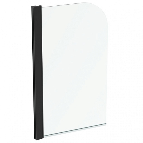 Шторка Ideal Standard T9924V3 Connect 2 для ванны 80х140 см, Silk Black (черный шелк) + транспарент Шторка Ideal Standard T9924V3 Connect 2 для ванны 80х140 см, Silk Black (черный шелк) + транспарент