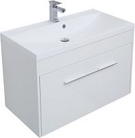 Тумба под раковину Aquanet 00274019 Августа подвесная, 89х48 см, белая Тумба под раковину Aquanet 00274019 Августа подвесная, 89х48 см, белая