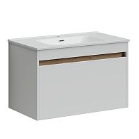 Тумба Sancos SM80W Smart под раковину 79х45 см, подвесная, белый глянец Тумба Sancos SM80W Smart под раковину 79х45 см, подвесная, белый глянец
