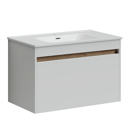 Тумба Sancos SM80W Smart под раковину 79х45 см, подвесная, белый глянец купить недорого в интернет-магазине Керамос