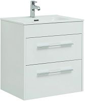 Тумба с раковиной Aquanet 00281155 Августа, 61х47 см, белая Тумба с раковиной Aquanet 00281155 Августа, 61х47 см, белая