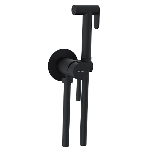 Гигиенический душ Sancos SC1001MB Start со смесителем, черный матовый Гигиенический душ Sancos SC1001MB Start со смесителем, черный матовый
