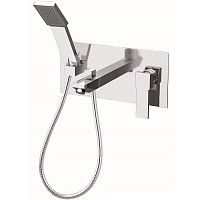 Смеситель Remer Q04 Qubica для ванны, хром