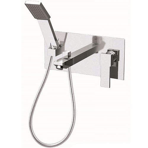 Смеситель Remer Q04 Qubica для ванны, хром