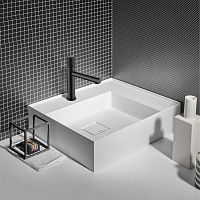 Смеситель Vincea VBF-4G1MB Groove для раковины, черный