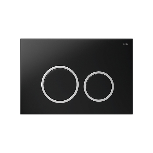 Клавиша смыва IDDIS, UNI03BCi77 Unifix универсальная, матовый черный